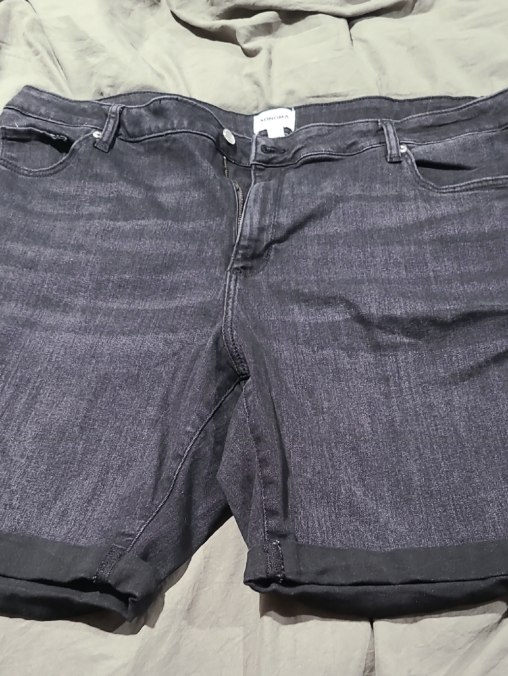 Sonoma Charcoal Black Denim Shorts